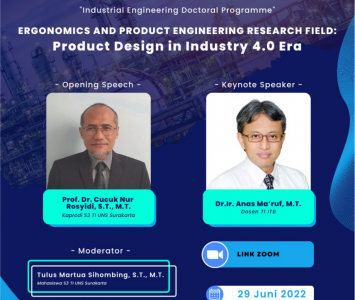 Webinar Series 2# “Ergonomics and Product Engineering Research Field: Product Design in Industry 4.0 Era”